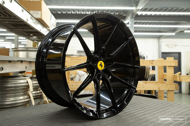 Vossen x Novitec NF9 20x9.5in - 5x114.3 BP - ET28 - Gloss Black Ferrari SF90 Front Wheel