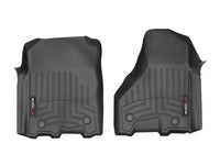 WeatherTech 2012+ Dodge Ram 2500/3500 (Vinyl Floor/Auto Trans/Crew Cab) Front FloorLiners - Black