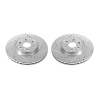 Power Stop 10-16 Cadillac SRX Front Evolution Drilled & Slotted Rotors - Pair