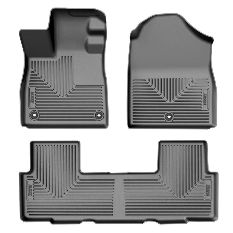 Husky Liners 2026 Honda Passport WeatherBeater Front & 2nd Row Floor Liners - Black