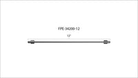 Fleece Performance 12in High Pressure Fuel Line (8mm x 3.5mm Line, M14x1.5 Nuts)