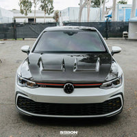 Seibon 2022-2023 Volkswagen Golf GTI/R DV-Style Carbon Fiber Hood