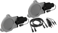 QTP 3.5in Bolt-On QTEC Dual Electric Cutout Valves - Pair