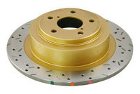 DBA 01-04 Outback 2.5L/3.0 H6 Rear Drilled & Slotted 4000 Series Rotor