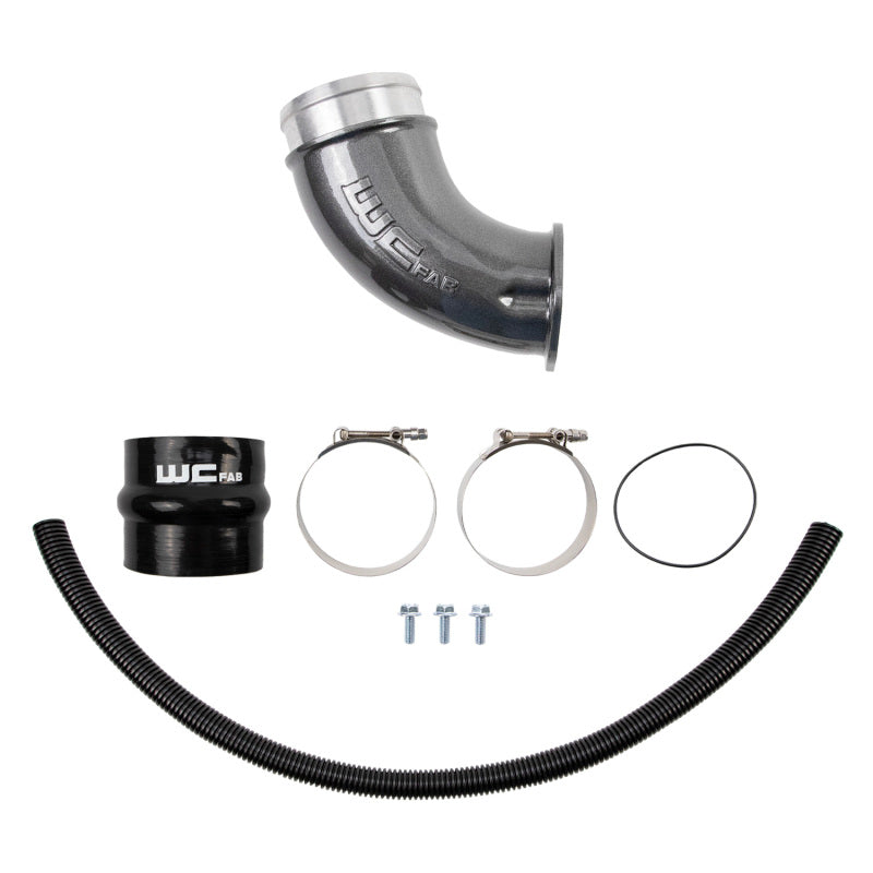 Wehrli 01-04 Duramax LB7 4in High Flow Intake Horn - Flat Black