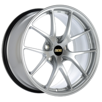 BBS RI-A 19x10.5 5x130 ET43 CB71.6 Diamond Silver Wheel -82mm PFS/Clip Required