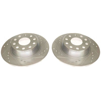 Power Stop 2019 Volkswagen Jetta Rear Evolution Drilled & Slotted Rotors - Pair
