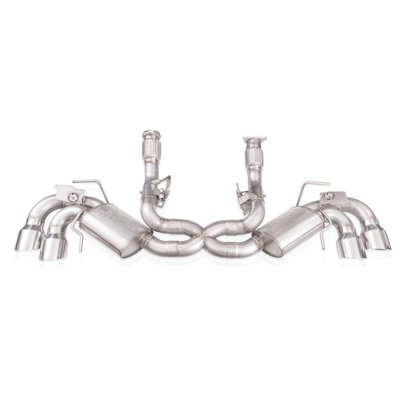 Stainless Works 20-21 Chevrolet Corvette C8 6.2L Redline Cat-Back Exhaust w/ Polished Tips