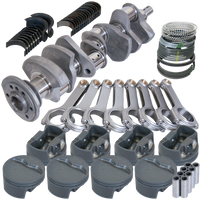 Eagle Chevy 327 3.250in Crank 6.125in H-Beam -5cc Flat Top 4.030in Pistons Rotating Assembly