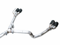 AWE Tuning 2021+ GMC Tahoe/Yukon 5.3L 0FG Split Rear Exit Catback Exhaust - Quad Diamond Blk Tips