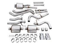 AWE Tuning 16-22 Toyota Tacoma 0FG Cat-Back Exhaust w/ BashGuard - Dual Chrome Silver Tips