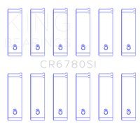 King Engine Bearings Chrysler 2.7L (Size +0.25mm) Connecting Rod Bearing Set