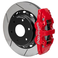 Wilwood kit rear DISC/DRUM AERO4 big ford new style 2.50 offset 14.00 rotor GT 6 lug red