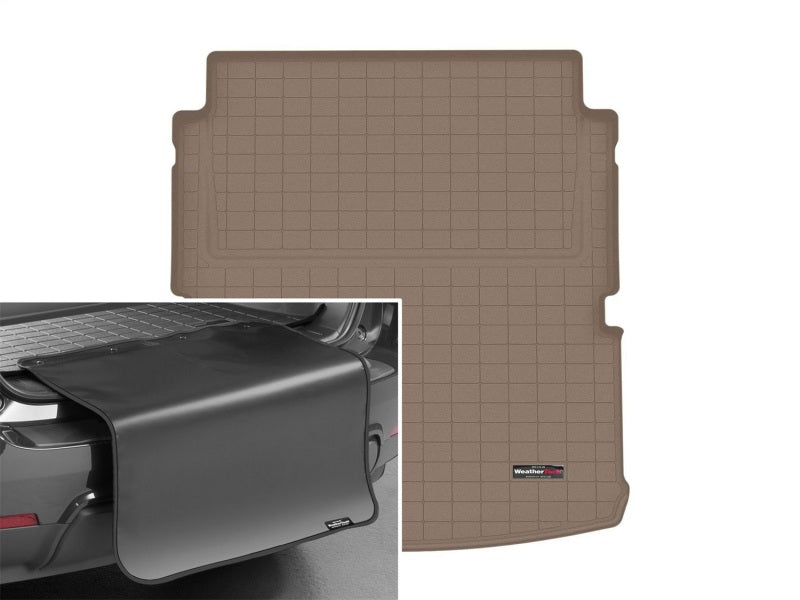 WeatherTech 2021+ Jeep Grand Cherokee L Cargo With Bumper Protector - Tan