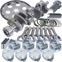 Eagle Chevy 350 1Pc 3.750in Crank 5.700in I-Beam Rods 4.000in Pistons 168 Tooth FP Balanced Assembly