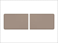 WeatherTech Comfort Mat Connect End Mats 24 x 36in. (2 Qty) Carbon Fiber - Tan