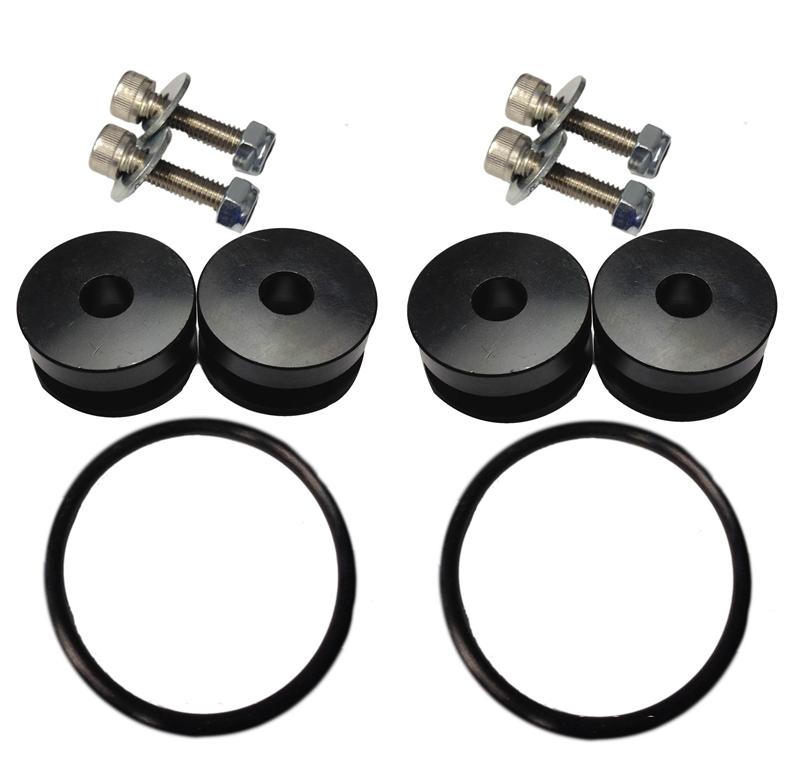 Torque Solution Billet Bumper Quick Release Kit Combo (Blue): Universal