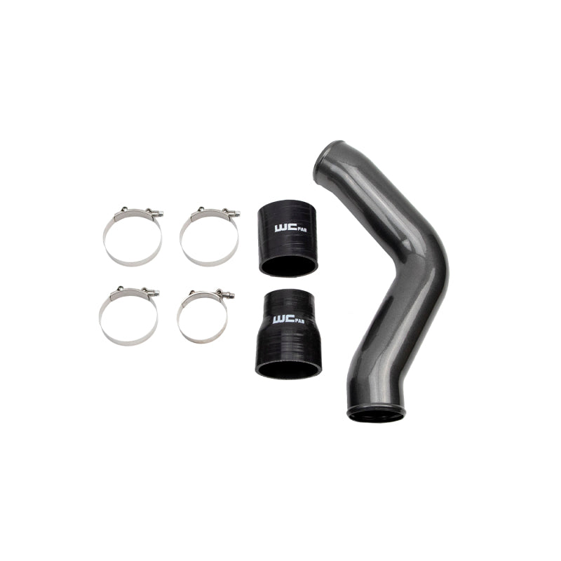 Wehrli 13-18 Cummins 6.7L Driver Side 3.5in Intercooler Pipe - Bengal Grey