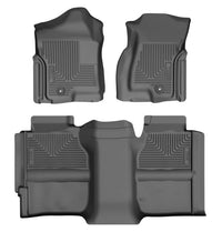 Husky Liners 99-06 GM Silverado/Sierra 1500 Ext Cab WeatherBeater Frt & 2nd Row Floor Liners - Black