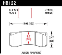 Hawk Stoptech ST-60 Caliper Blue 9012 Race Brake Pads