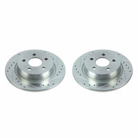 Power Stop 18-20 Ford Transit Connect Rear Evolution Drilled & Slotted Rotors - Pair