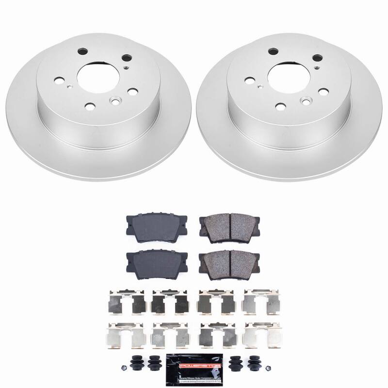 Power Stop 07-12 Lexus ES350 Rear Z23 Coated Brake Kit