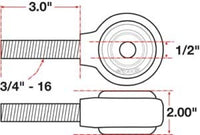 SPC Performance xAxis Rod End Ball Joint