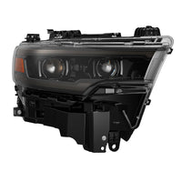 AlphaRex 25-26 Dodge Ram 1500 Luxx LED Proj Headlights -Alpha Black w/Activ Lit/Seq Signal/Switchbk