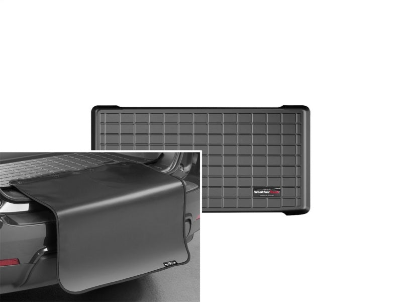 WeatherTech 07-11 Toyota Yaris 3-Door Liftback Cargo Liner w/ Bumper Protector - Black