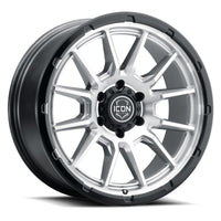 ICON Alloys Cajon 20x9 / 6x5.5 / 16mm / 5.625in BS Silver Machined Wheel w/ GB Lip