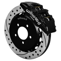 Wilwood Forged Dynapro 6 Front Big Brake Kit - 12.88 x 1.00 Drilled & Slotted - Black