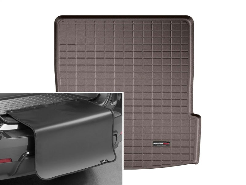 WeatherTech 2017+ GMC Acadia Cargo Liners with Bumper Protector - Cocoa (6 and 7 Passenger Models)