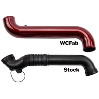 Wehrli 11-16 Duramax LML Passenger Side 3.5 in. Intercooler Pipe - Bronze Chrome