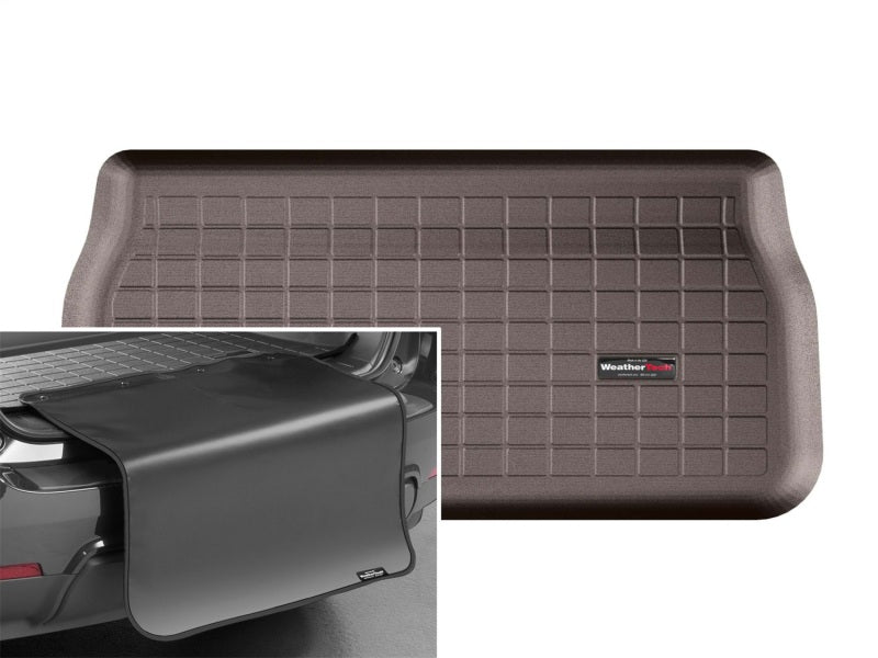 WeatherTech 2017+ Chrysler Pacifica Cargo Liners w/Bumper Protector - Cocoa (Behind 3rd Row)