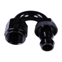 Russell 8AN Twist-Lok 180 Degree Hose End - Black