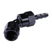 Russell 4AN ProClassic Crimp 60 Degree Hose End - Black