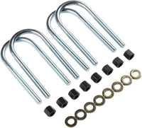 Fabtech Round U-Bolt Kit - 5/8-18 x 18.00 x 3.50