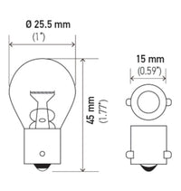 Hella Bulb 1156 12V 27W BA15s S8 (MOQ 10)