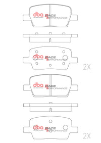 DBA 16-24 Chevrolet Camaro SS RP Performance Rear Brake Pads