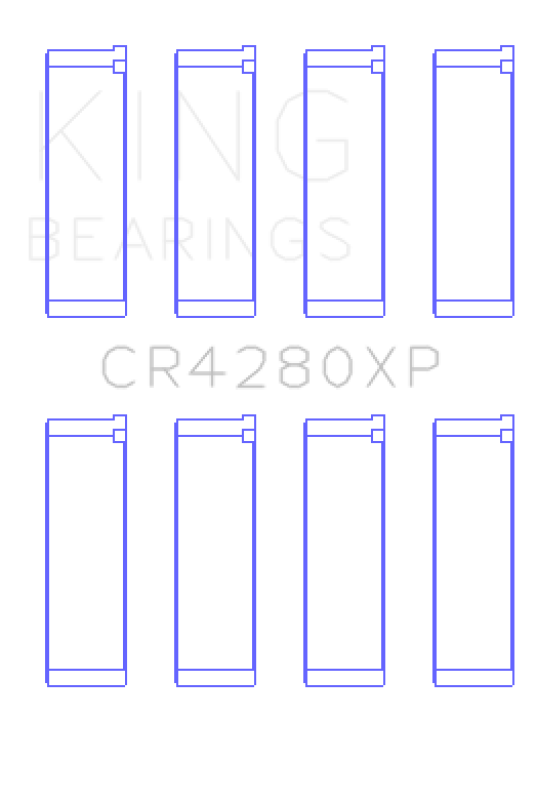 King Engine Bearings Subaru WRX/STi EJ20/EJ22/EJ25 48mm Rod (Size +.025) Performance Rod Bearing Set