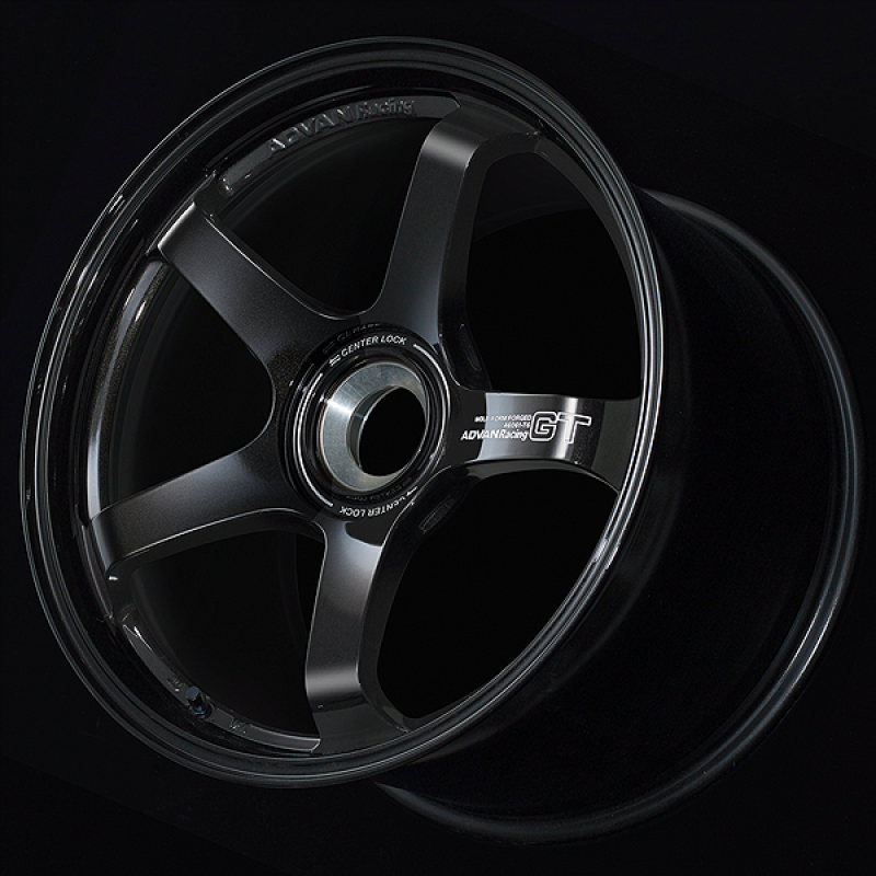 Advan GT for Porsche 19x12.0 / +63 Offset / 5x130 / 71.6mm Bore / Racing Titanium Black