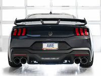 AWE 2024 Ford Mustang Dark Horse S650 RWD SwitchPath Cat-Back Exhaust w/ Quad Chrome Silver Tips