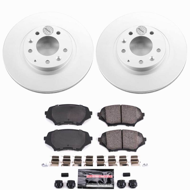 Power Stop 06-15 Mazda MX-5 Miata Front Z23 Coated Brake Kit