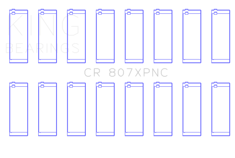 King Engine Bearings Chevrolet SBC 307ci/350ci Gen II/IV Performance Rod Bearing Set
