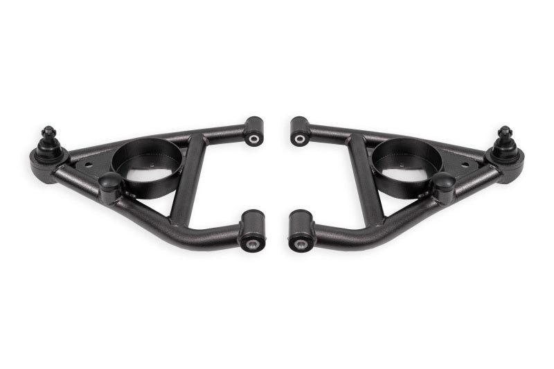 BMR 68-74 Chevrolet Nova w/ Bump Stops Lower A-Arms w/ STD. Ball Joint (Delrin) - Black Hammertone