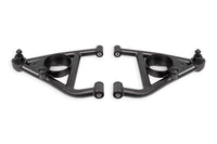 BMR 68-74 Chevrolet Nova w/ Bump Stops Lower A-Arms w/ STD. Ball Joint (Delrin) - Black Hammertone