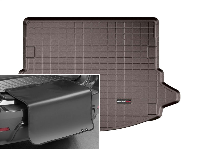 WeatherTech 15+ Land Rover Discover Sport Cargo Liners With Bumper Protector-Cocoa (w/Audio Upgrade)