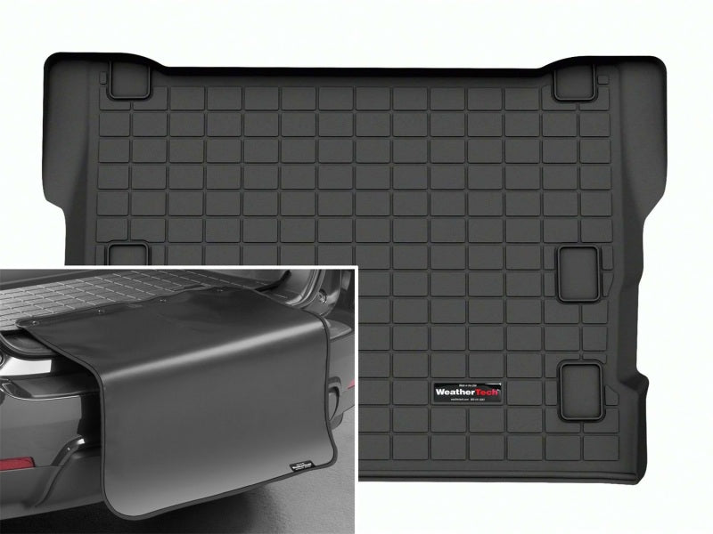 WeatherTech 2024 Jeep Wrangler 4xe w/Subwoofer Cargo Liner w/Bumper Protector - Black