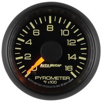 Autometer Factory Match GM 2-1/16in 1600 Degree Electric Pyrometer (EGT) Gauge