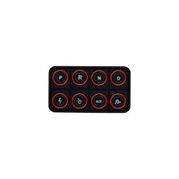 AEM EV 8 Button Keypad CAN Based Programmable Backlighting
